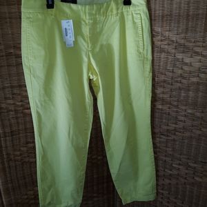 J Crew Scout cropped yellow denim jean size 8 NWT